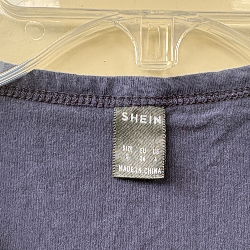 SHEIN Dark Blue Tee - Picture 2 of 3